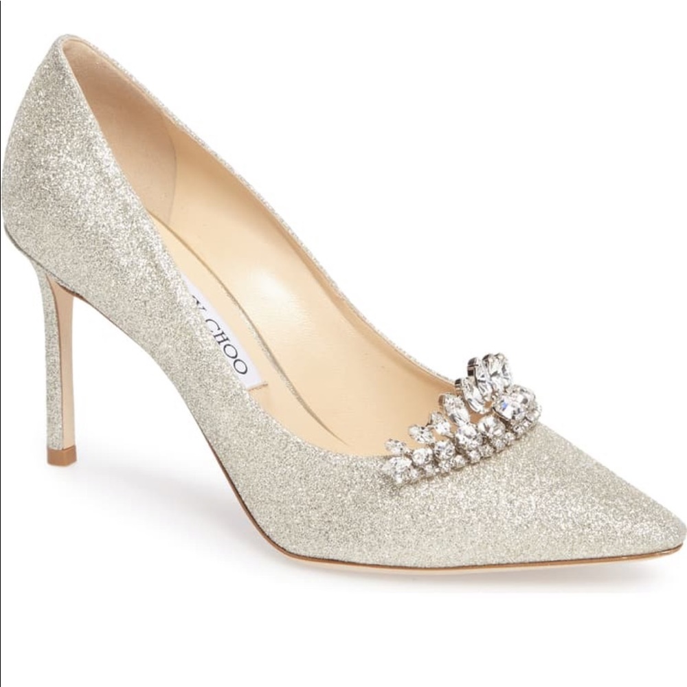 Romy Crystal Tiara Glitter Pump